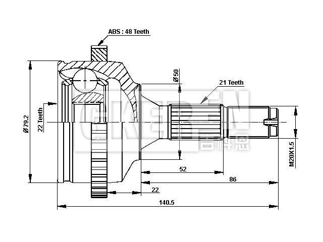 球笼修理包 CV Joint Kit:3272.3C