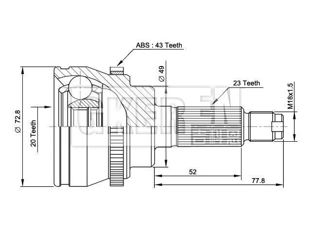 球笼修理包 CV Joint Kit:4700644