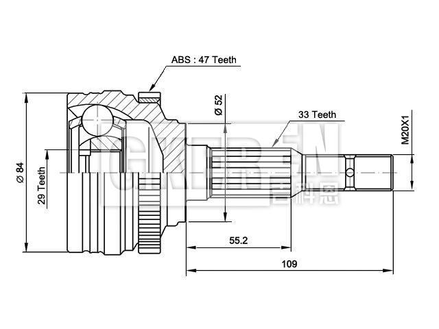 球笼修理包 CV Joint Kit:96243575