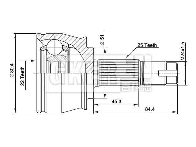 球笼修理包 CV Joint Kit:46307886