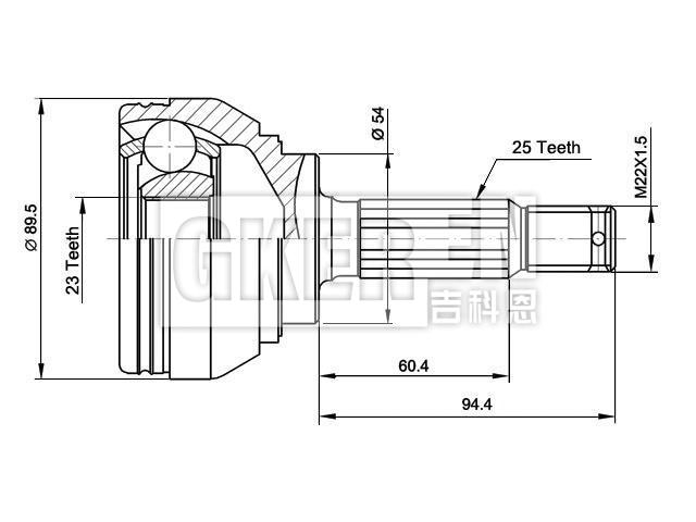 球笼修理包 CV Joint Kit:MR110208