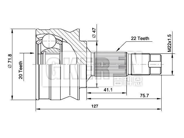 球笼修理包 CV Joint Kit:71720784