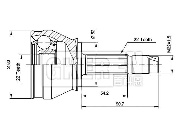 球笼修理包 CV Joint Kit:46307617