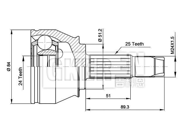 球笼修理包 CV Joint Kit:46307906