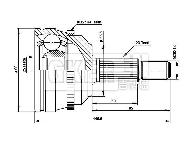 球笼修理包 CV Joint Kit:77 01 352 133