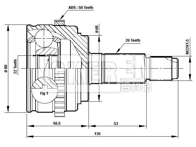 球笼修理包 CV Joint Kit:44014-S6D-E01