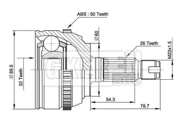 球笼修理包 CV Joint Kit:44014-S6F-E01