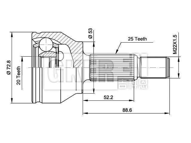 球笼修理包 CV Joint Kit:1142787