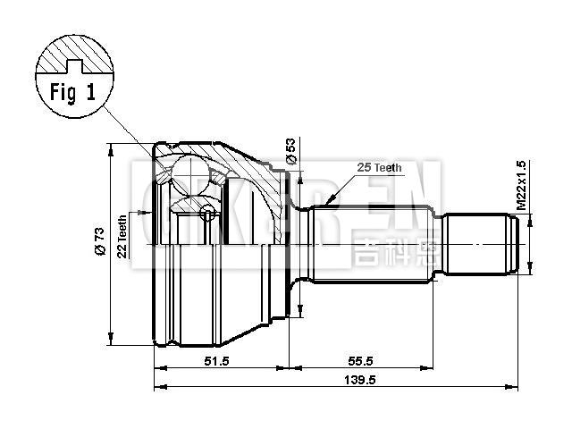 球笼修理包 CV Joint Kit:1148219