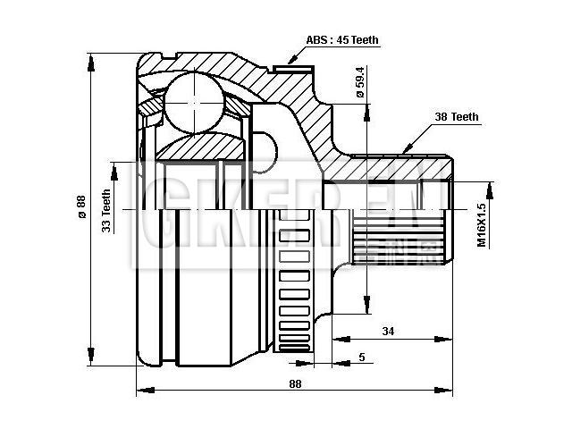球笼修理包 CV Joint Kit:8E0 498 099