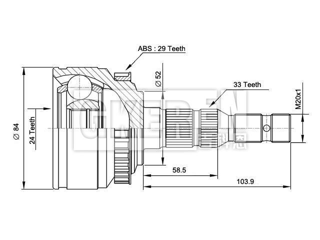 球笼修理包 CV Joint Kit:1603261