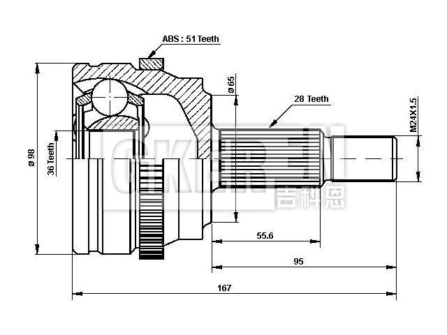 球笼修理包 CV Joint Kit:82 00 169 281