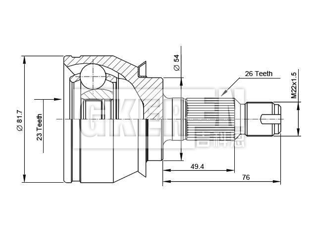 球笼修理包 CV Joint Kit:31 60 7 514 479