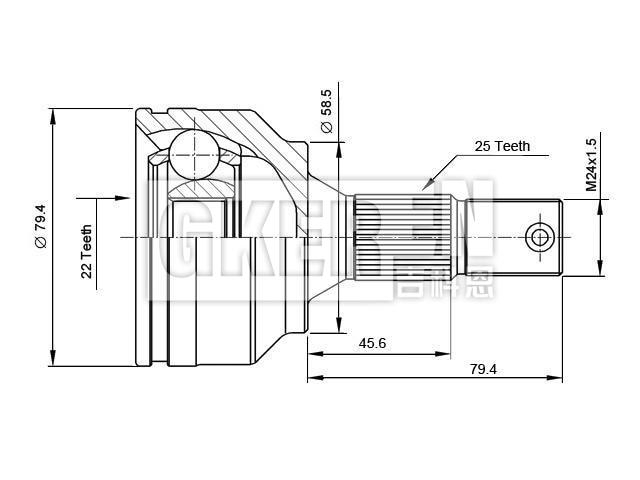 球笼修理包 CV Joint Kit:3272.5X