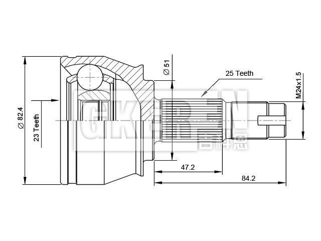球笼修理包 CV Joint Kit:46308020