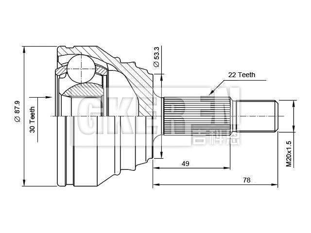 球笼修理包 CV Joint Kit:15-1466