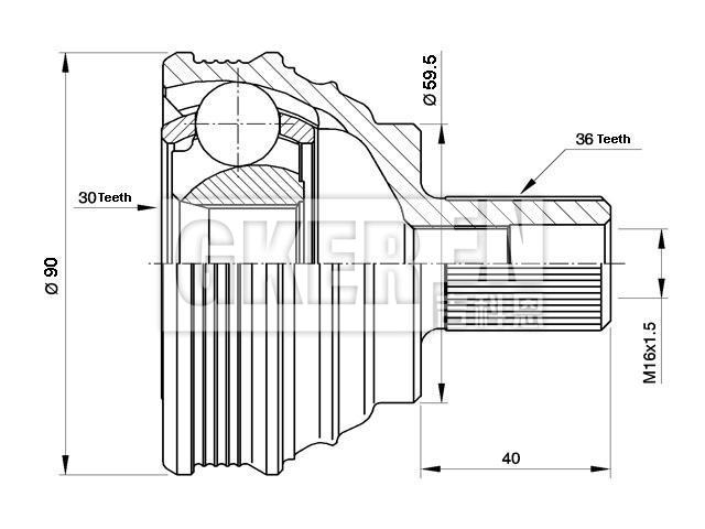 球笼修理包 CV Joint Kit:1K0 498 099 C