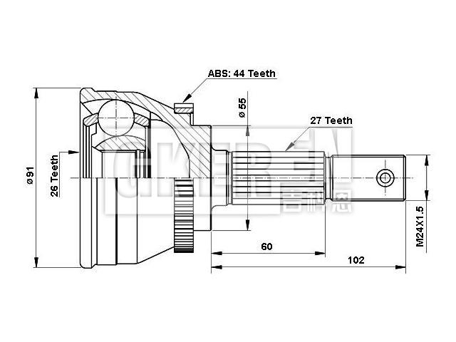 球笼修理包 CV Joint Kit:39211-5M427