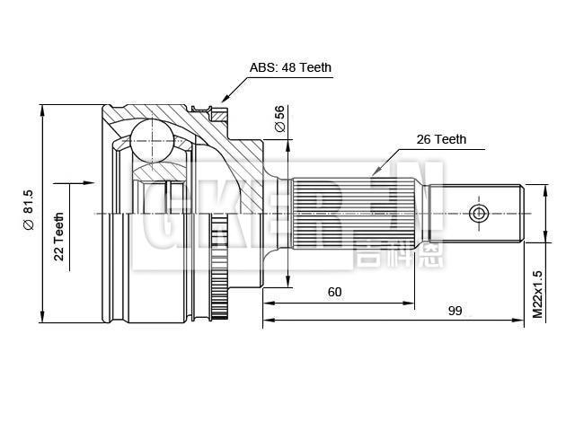 球笼修理包 CV Joint Kit:43460-09270