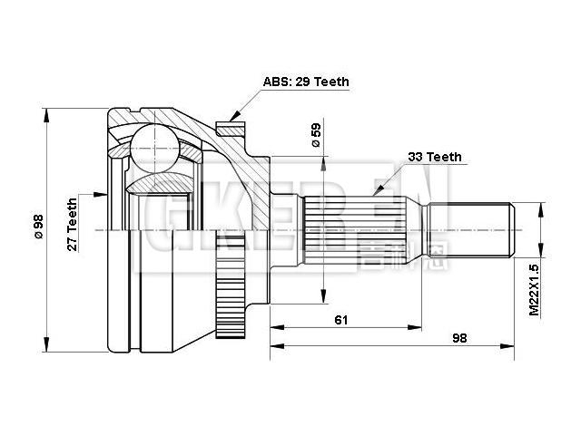 球笼修理包 CV Joint Kit:5232897