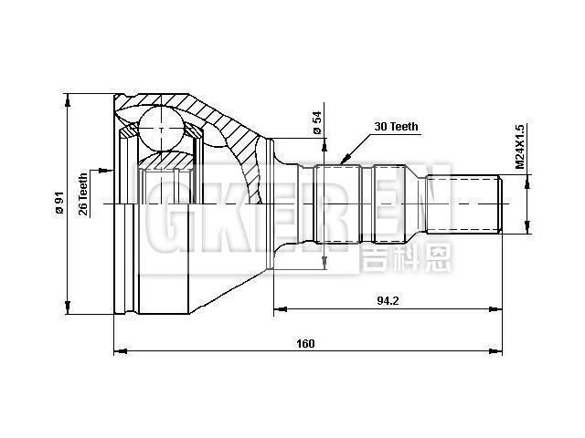 球笼修理包 CV Joint Kit:1603275