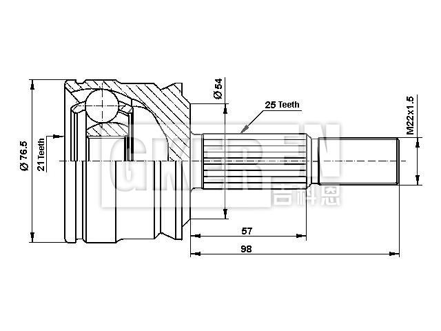 球笼修理包 CV Joint Kit:A454 330 11 01
