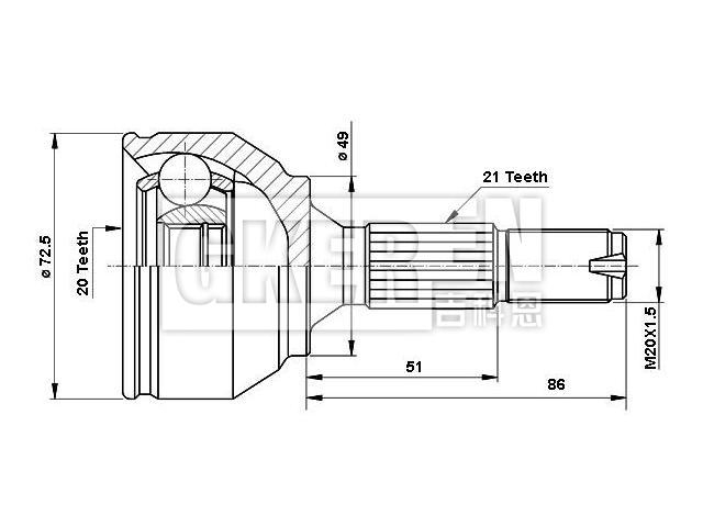 球笼修理包 CV Joint Kit:3272.FW