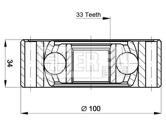 球笼修理包 CV Joint Kit:211 501 331B