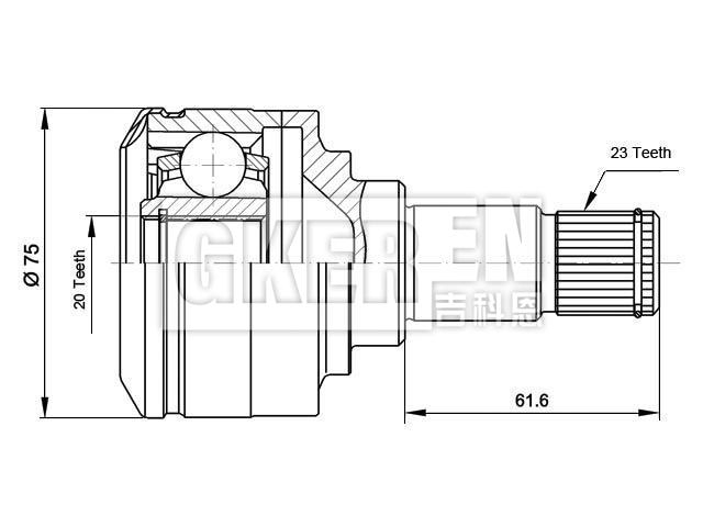 球笼修理包 CV Joint Kit:6073690