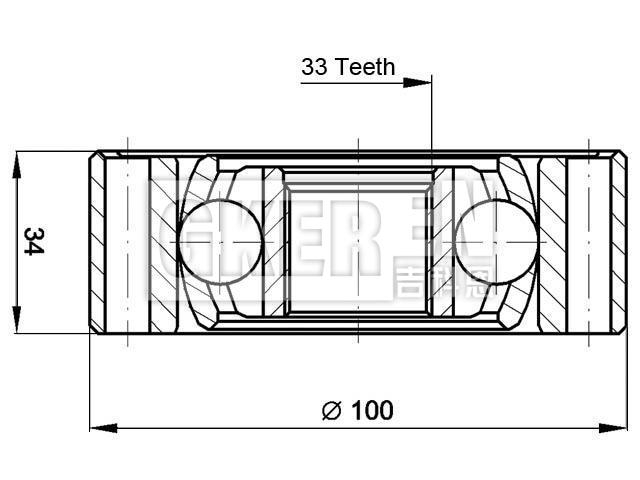 球笼修理包 CV Joint Kit:191 407 331