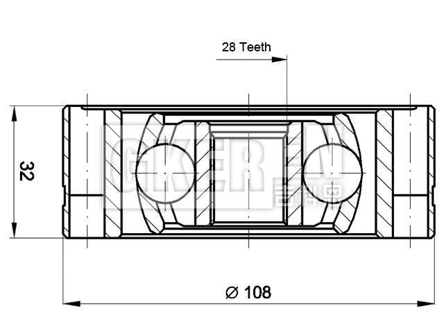 球笼修理包 CV Joint Kit:701 407 331B