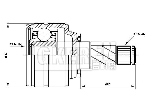 球笼修理包 CV Joint Kit:374091