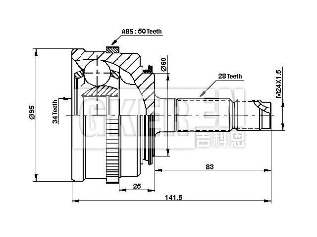 球笼修理包 CV Joint Kit:44306-SD4-952