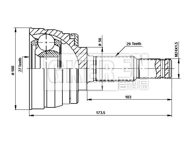 球笼修理包 CV Joint Kit:39100-31U00