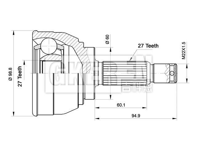 球笼修理包 CV Joint Kit:MB620756
