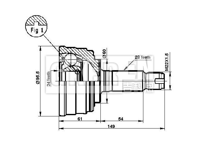球笼修理包 CV Joint Kit:44011-SL5-000