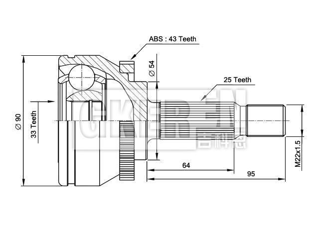 球笼修理包 CV Joint Kit:303416