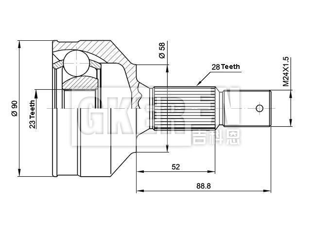 球笼修理包 CV Joint Kit:303535