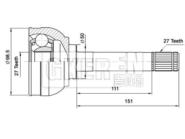 球笼修理包 CV Joint Kit:39211-78G00