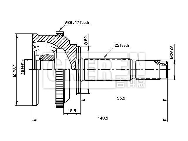 球笼修理包 CV Joint Kit:96391555
