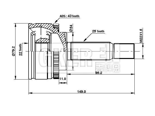 球笼修理包 CV Joint Kit:MR377715
