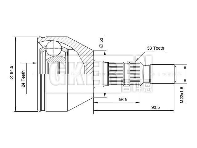 球笼修理包 CV Joint Kit:1603274