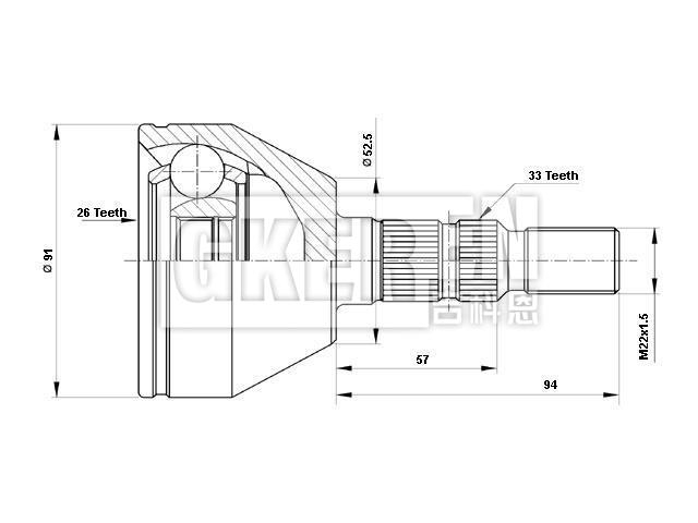 球笼修理包 CV Joint Kit:1603270