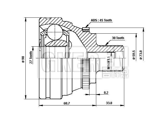 球笼修理包 CV Joint Kit:441 407 305 C