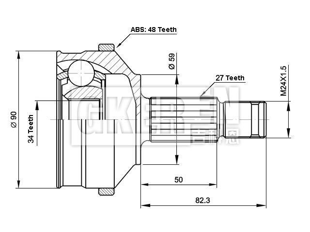 球笼修理包 CV Joint Kit:9619947580