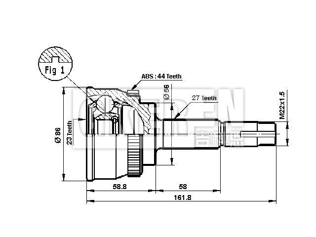 球笼修理包 CV Joint Kit:39100-2J201
