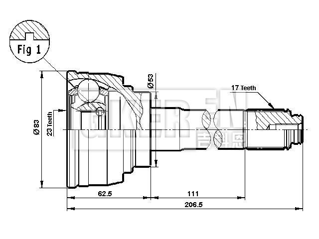 球笼修理包 CV Joint Kit:8-94426-401-3