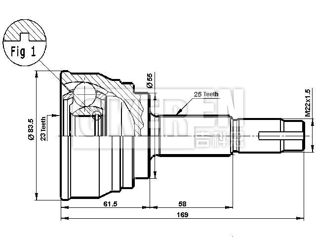 球笼修理包 CV Joint Kit:39100-WD200