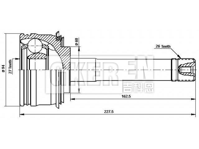 球笼修理包 CV Joint Kit:43430-35011