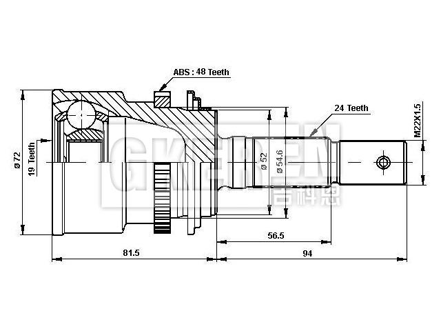 球笼修理包 CV Joint Kit:43410-87402